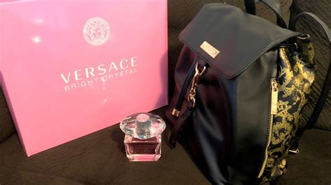 versace free backpack with perfume